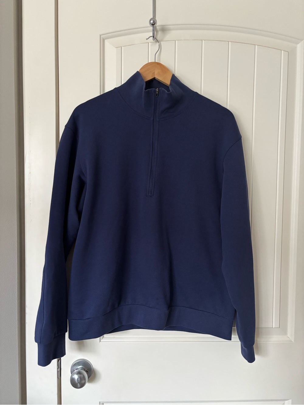 Lululemon French Terry Oversized Half Zip Pullover Navy Size M NWOT